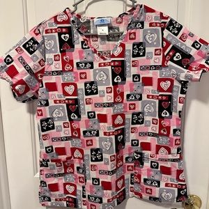 Valentines scrub top bundle.